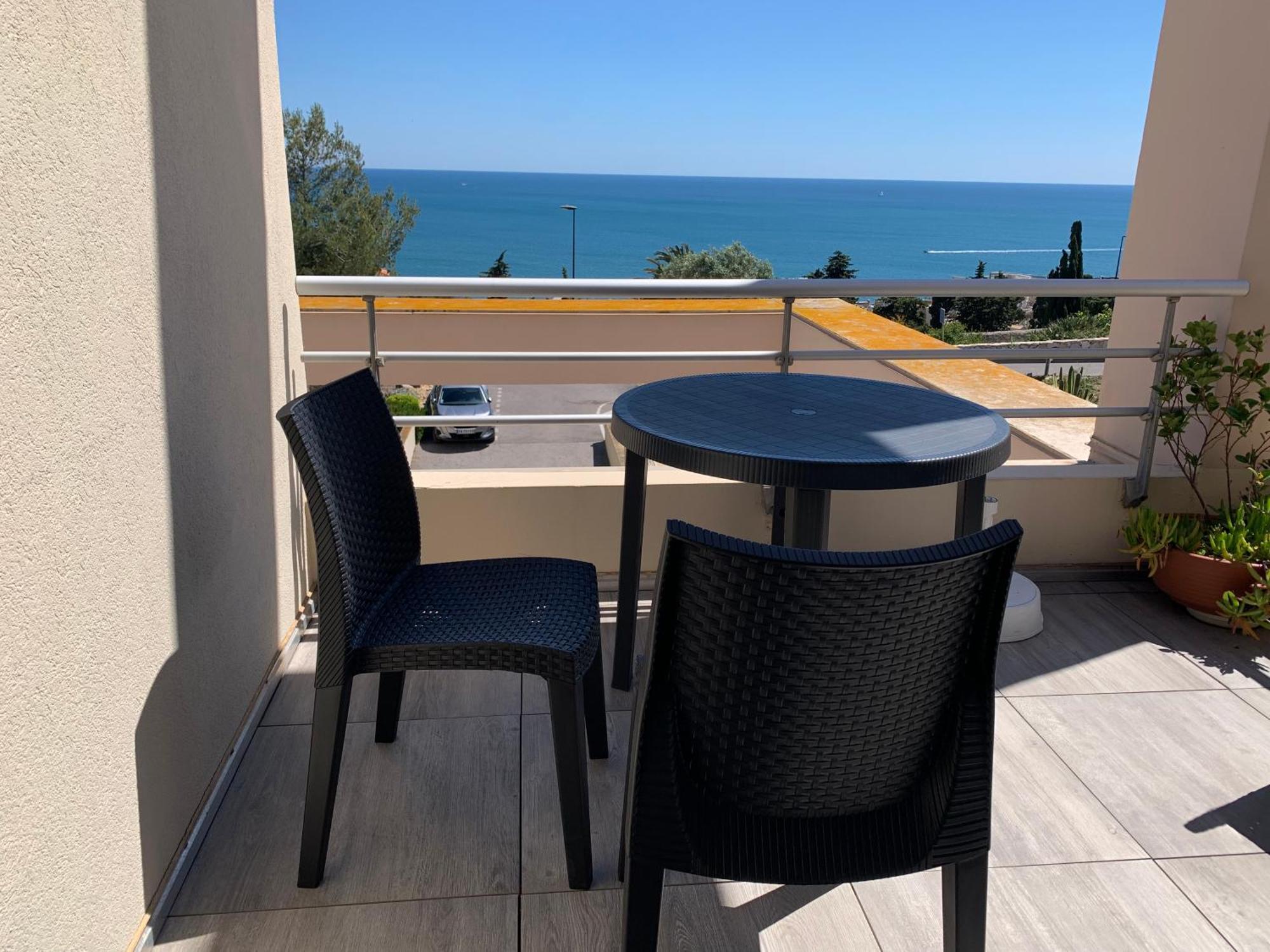 Sète - Fewo mit Meerblick, Schwimmbad Esterno foto